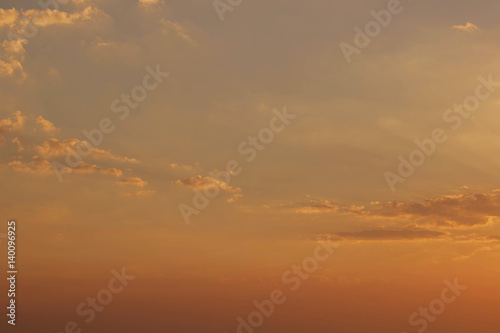 Sky and clouds before sunset