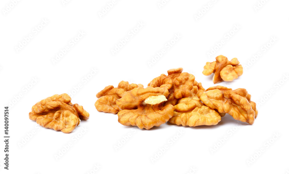 Healthy walnuts isolated on white background Healthy walnuts isolated on white background