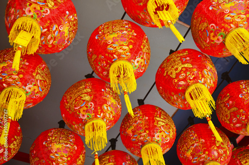 Chinese lanterns background