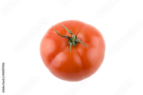 Fresh red tomato isolated on a white background