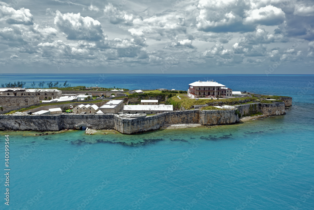 Keep and Commissioner's House at the former Royal Naval Dockyard on Ireland Island in Bermuda