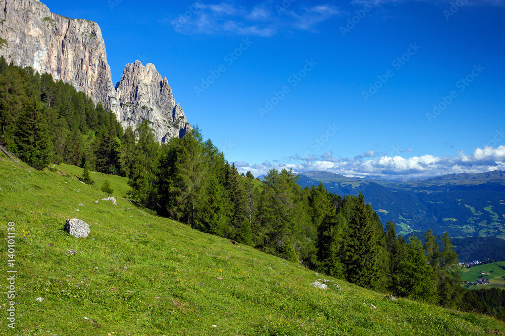 Sciliar mountain in Dolomite Alps