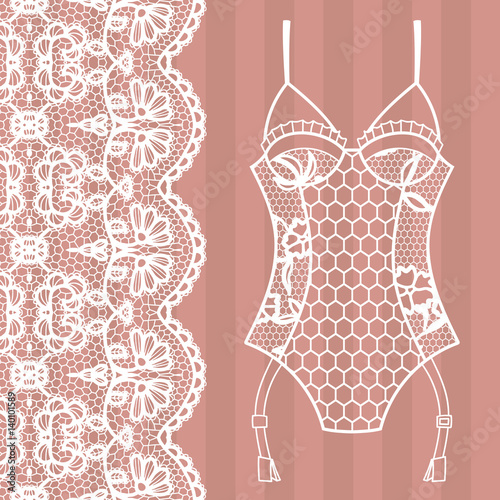 Body. Lingerie. Lacy beautiful body