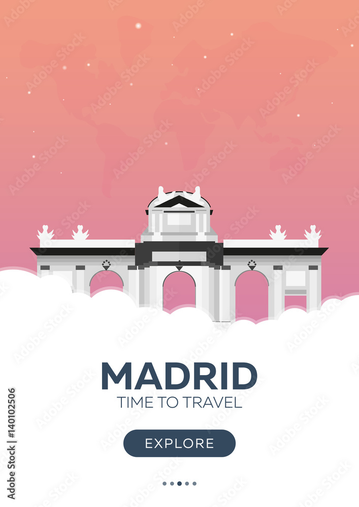 10 Travel Posters - Flat Illustrations