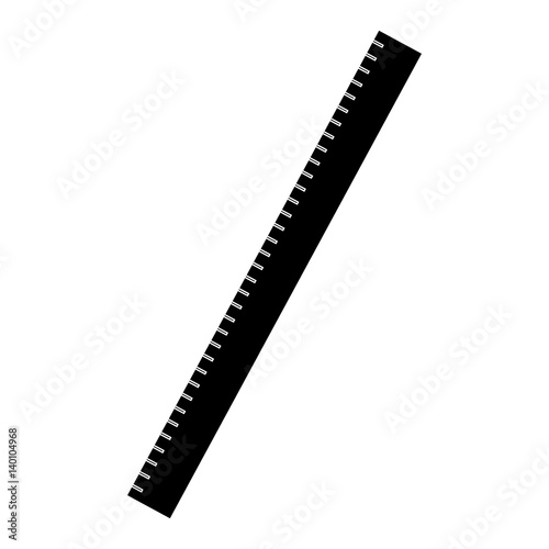 Isolated ruler icon on a white background, Vector illustration