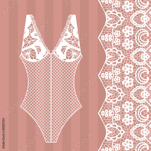 Body. Lingerie. Lacy beautiful body