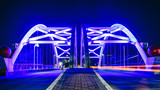 A view of 559 Bridge Lights on in Houston Texas USA