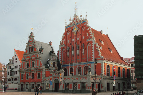 House Black-headed - building of 14th century at Town Hall Square. Riga, Latvia