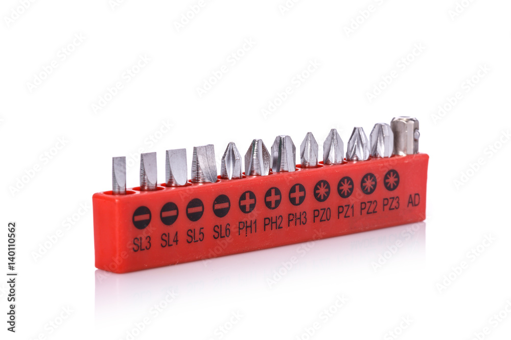 New screwdriver. Studio shot isolated on white New screwdriver. Studio shot isolated on white