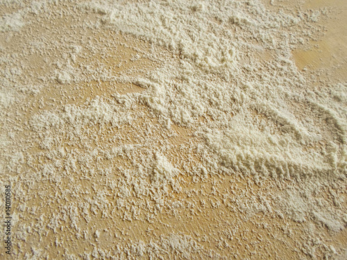 flour on the Board