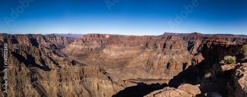 Panoramic view of Grand Canyon West Rim and Colorado River - Arizona  USA