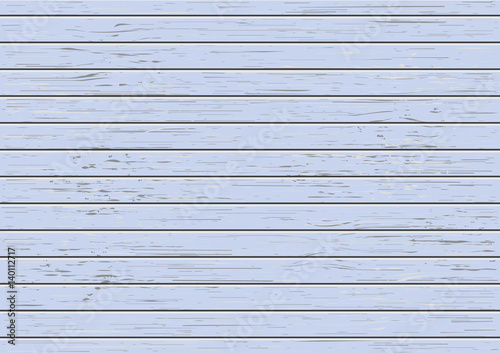 Vector blue wood texture deck. Boards with wooden pattern. Flat view. Stock illustration