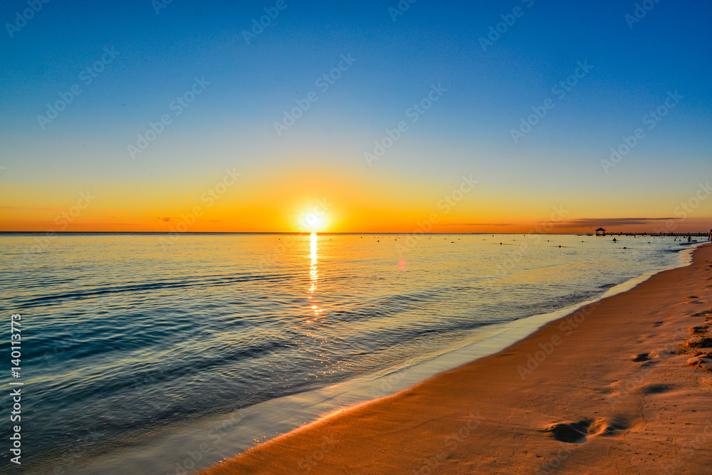 sea panoramic view of the Dominican Republic in the Caribbean with white beaches and palm trees sea panoramic view of the Dominican Republic in the Caribbean with white beaches and palm trees