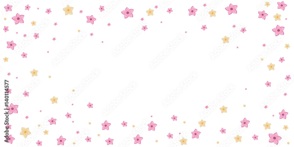 Spring banner. Background with sacura. Vector illustration.