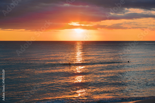 sea panoramic view of the Dominican Republic in the Caribbean with white beaches and palm trees