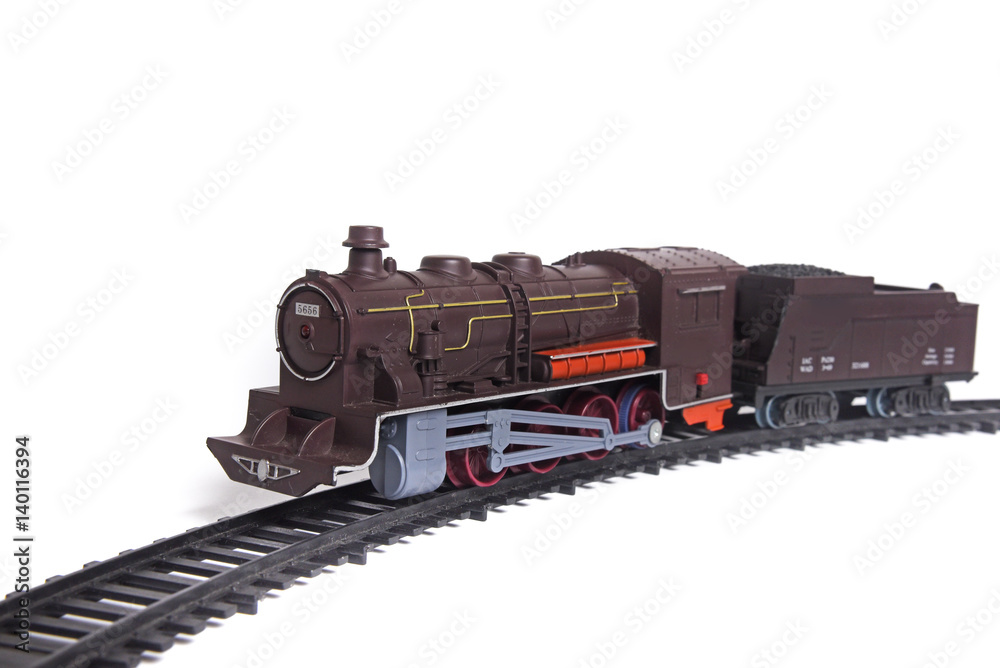 Fototapeta premium Retro toy locomotive