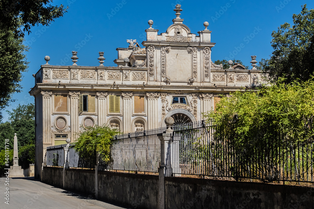 Fototapeta premium Barocco pavilion (1619) at Villa Borghese Park, Rome, Italy