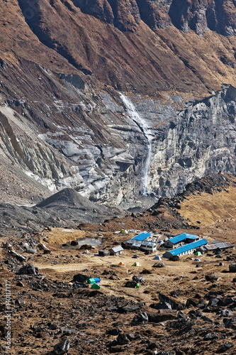 Closeup view on ABC with Annapurna South - Nepal, Himalayas