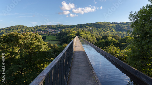 Fotografia Pontcysyllte Aqueduct, connecting Trevor and Froncysyllte, Wrexham, Wales, UK