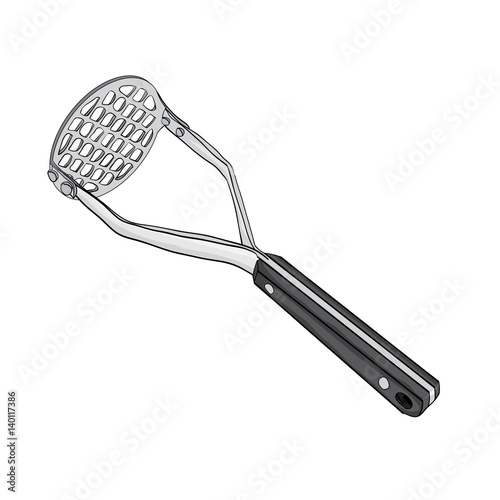 Isolated Cartoon Potato Masher