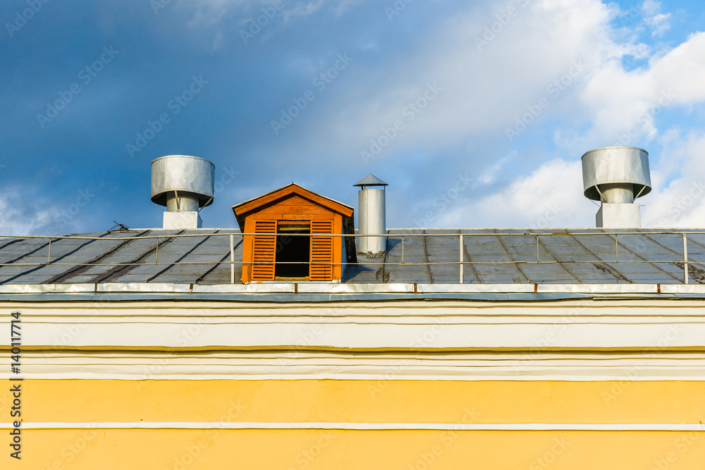 Fototapeta premium Roof and attic window