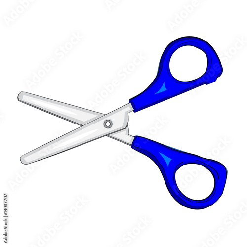 Isolated Cartoon Scissors