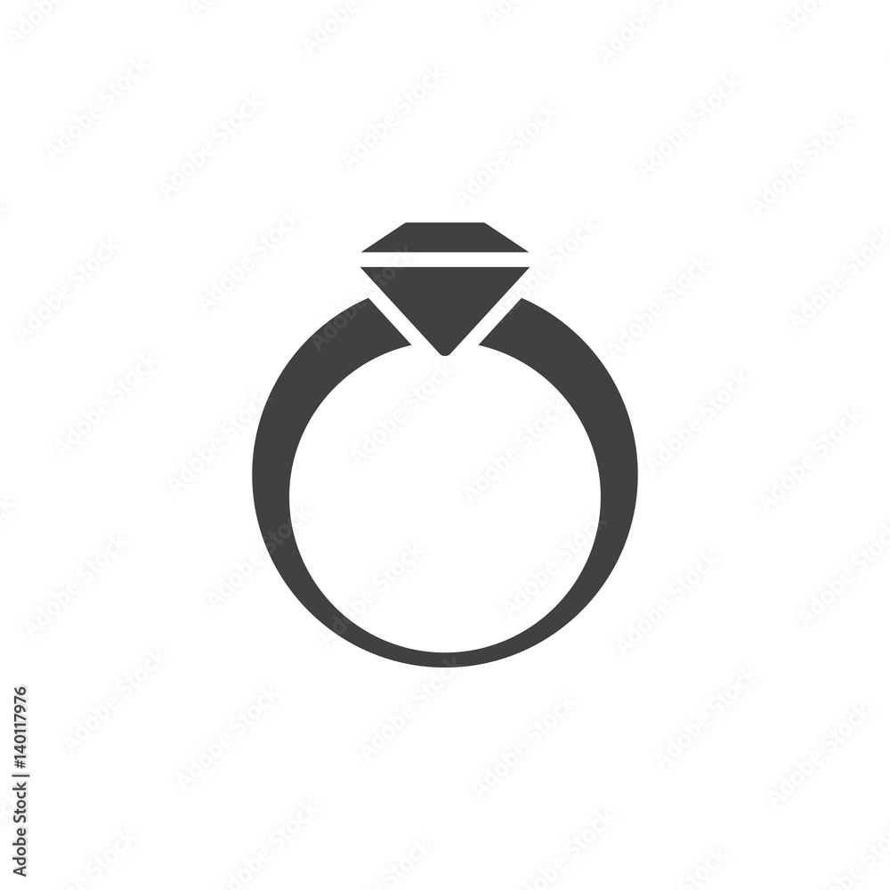 Diamond ring icon vector, filled flat sign, solid pictogram isolated on white. Symbol, logo illustration. Pixel perfect Diamond ring icon vector, filled flat sign, solid pictogram isolated on white. Symbol, logo illustration. Pixel perfect