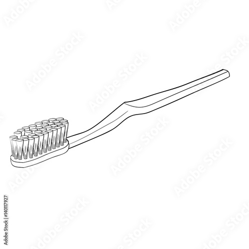 Isolated Cartoon Toothbrush