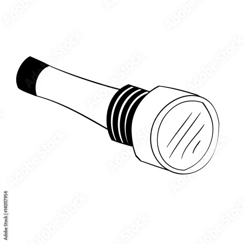 Isolated Cartoon Torch Light