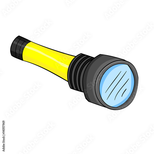 Isolated Cartoon Torch Light