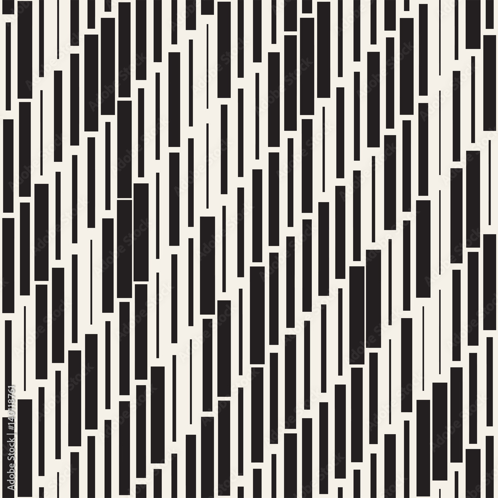Vector Seamless Black And White Irregular Dash Rectangles Grid Pattern. Abstract Geometric Background Design Vector Seamless Black And White Irregular Dash Rectangles Grid Pattern. Abstract Geometric Background Design