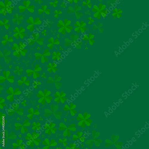 Clover leaves and place for inscription