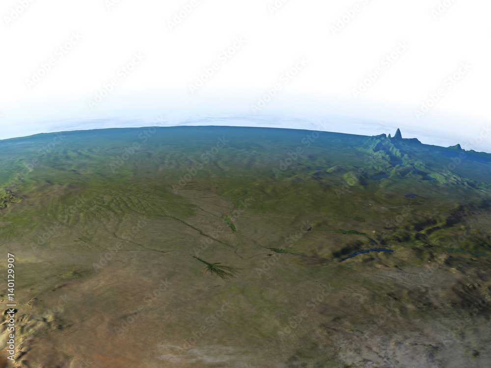 Okawango delta on planet Earth Okawango delta on planet Earth