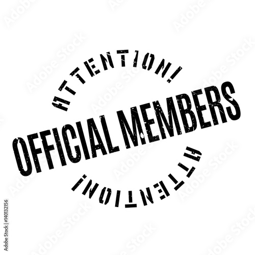 Official Members rubber stamp. Grunge design with dust scratches. Effects can be easily removed for a clean, crisp look. Color is easily changed.