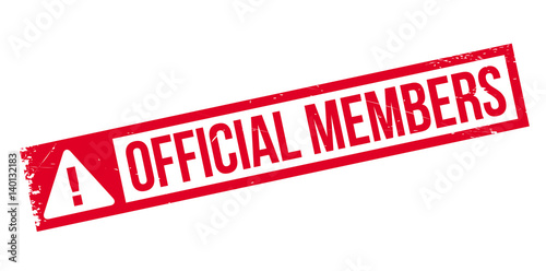 Official Members rubber stamp. Grunge design with dust scratches. Effects can be easily removed for a clean, crisp look. Color is easily changed.