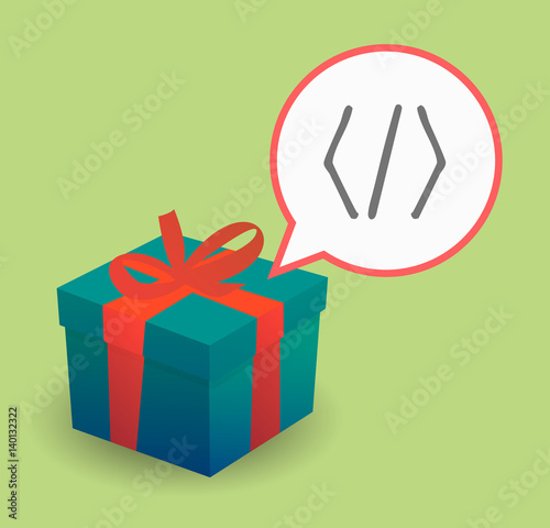 Present with a code sign