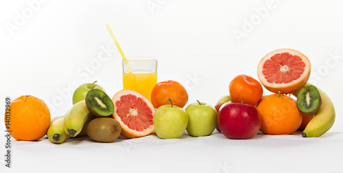 Fresh fruit and juice mix