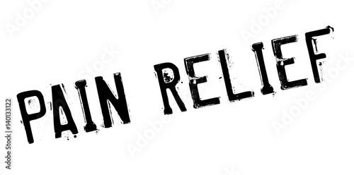 Pain Relief rubber stamp. Grunge design with dust scratches. Effects can be easily removed for a clean, crisp look. Color is easily changed.