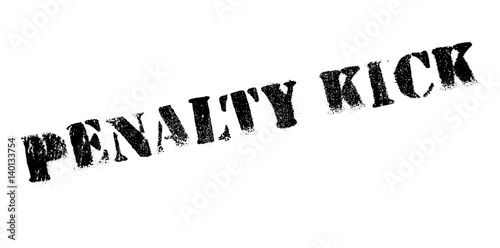 Penalty Kick rubber stamp. Grunge design with dust scratches. Effects can be easily removed for a clean, crisp look. Color is easily changed.