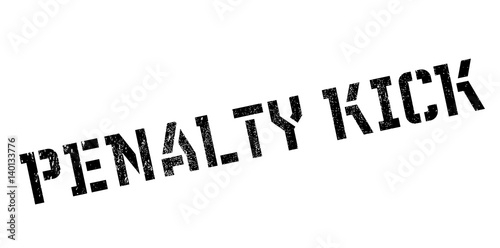 Penalty Kick rubber stamp. Grunge design with dust scratches. Effects can be easily removed for a clean, crisp look. Color is easily changed.