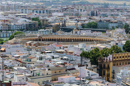Panorama di Siviglia con Arena