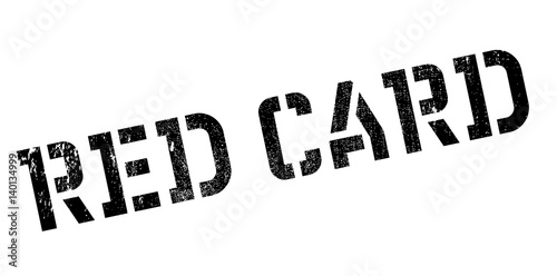 Red Card rubber stamp. Grunge design with dust scratches. Effects can be easily removed for a clean, crisp look. Color is easily changed.
