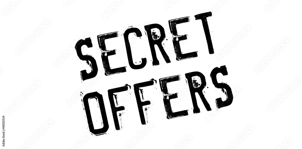 Secret Offers rubber stamp. Grunge design with dust scratches. Effects can be easily removed for a clean, crisp look. Color is easily changed. Secret Offers rubber stamp. Grunge design with dust scratches. Effects can be easily removed for a clean, crisp look. Color is easily changed.