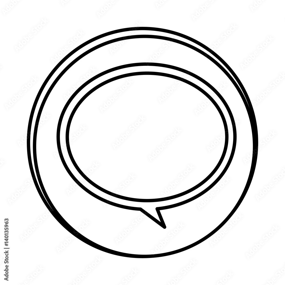 silhouette symbol round chat bubble icon, vector illustraction design silhouette symbol round chat bubble icon, vector illustraction design