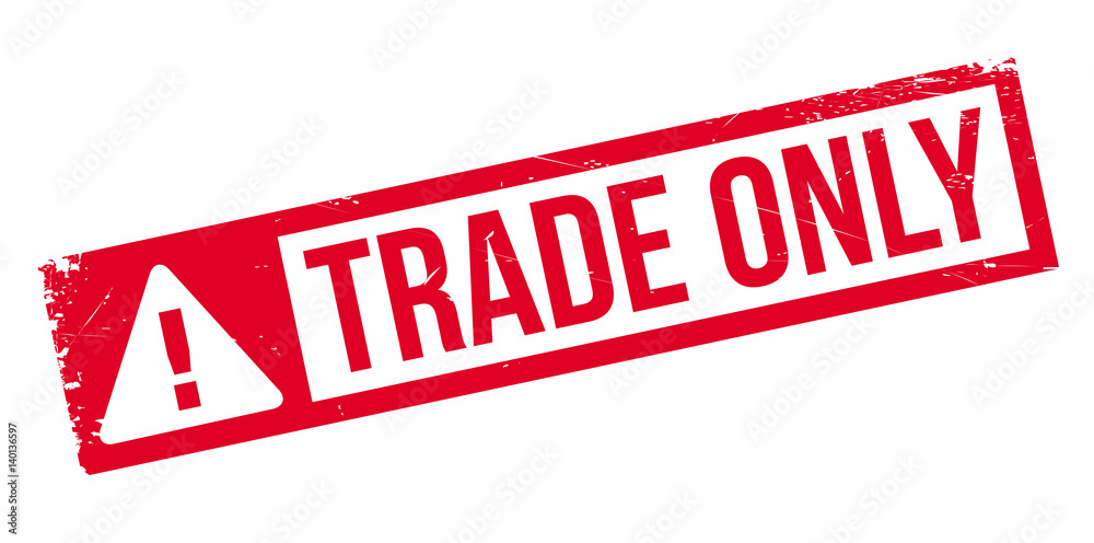 Trade Only rubber stamp. Grunge design with dust scratches. Effects can be easily removed for a clean, crisp look. Color is easily changed. Trade Only rubber stamp. Grunge design with dust scratches. Effects can be easily removed for a clean, crisp look. Color is easily changed.