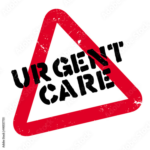 Urgent Care rubber stamp. Grunge design with dust scratches. Effects can be easily removed for a clean, crisp look. Color is easily changed.