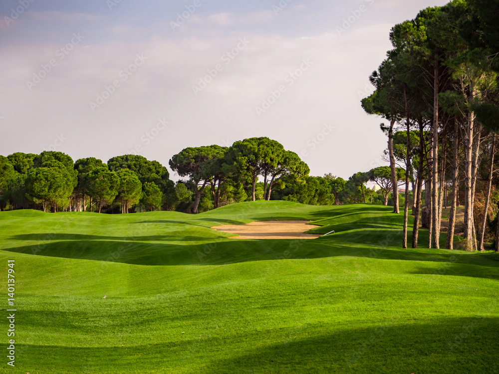 Fototapeta premium Golf course in the countryside