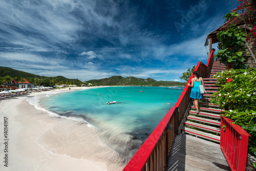 St Barth Island, Caribbean sea photo