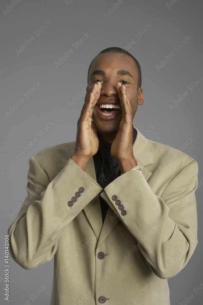 Calling businessman Calling businessman