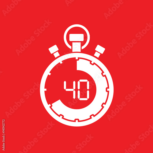 forty minute stop watch countdown